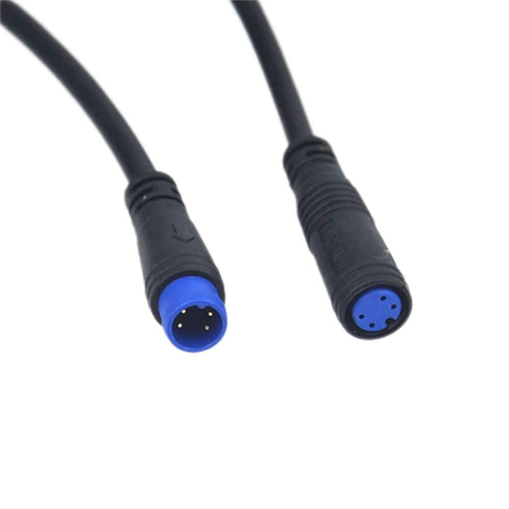 High quality E-bike Julet 2/3/4/5/6 Pin 1T4 1T5 Waterproof Connector Cable Female to Male DIY Ebike Extension Cable