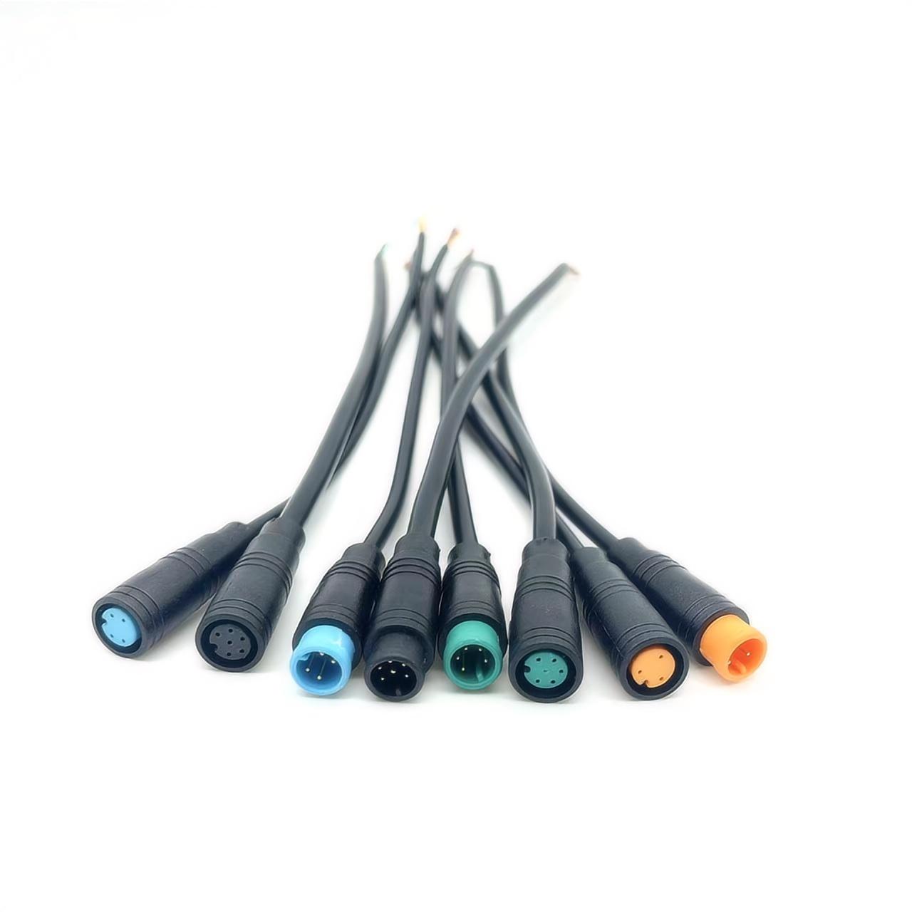 Ebike Cable For Ebike Connector Display Pin Waterproof Connector 2/3/4/5/6 Pin julet cable