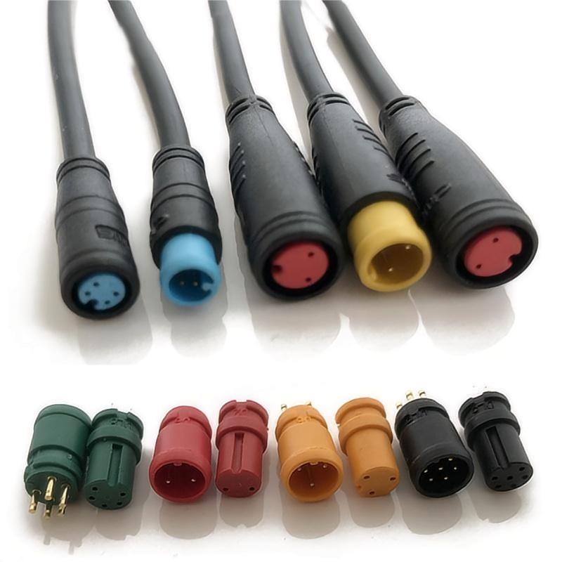 Electric bike 2/3/4/5/6/8/ pin Male to Female extension cable for Electric bike waterproof cable Ebike Bicycle display kit