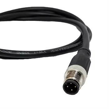 M12 Male Female Plug 2 Pin Waterproof Connector Cable Electrical Waterproof 5P 4Pin M12 Connector Cable