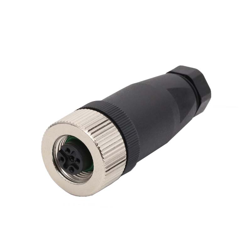 IP67 M12 Waterproof Male Female Plug Screw Threaded Coupling 3/4/5/8/12 Pin A-type Sensor Connectors